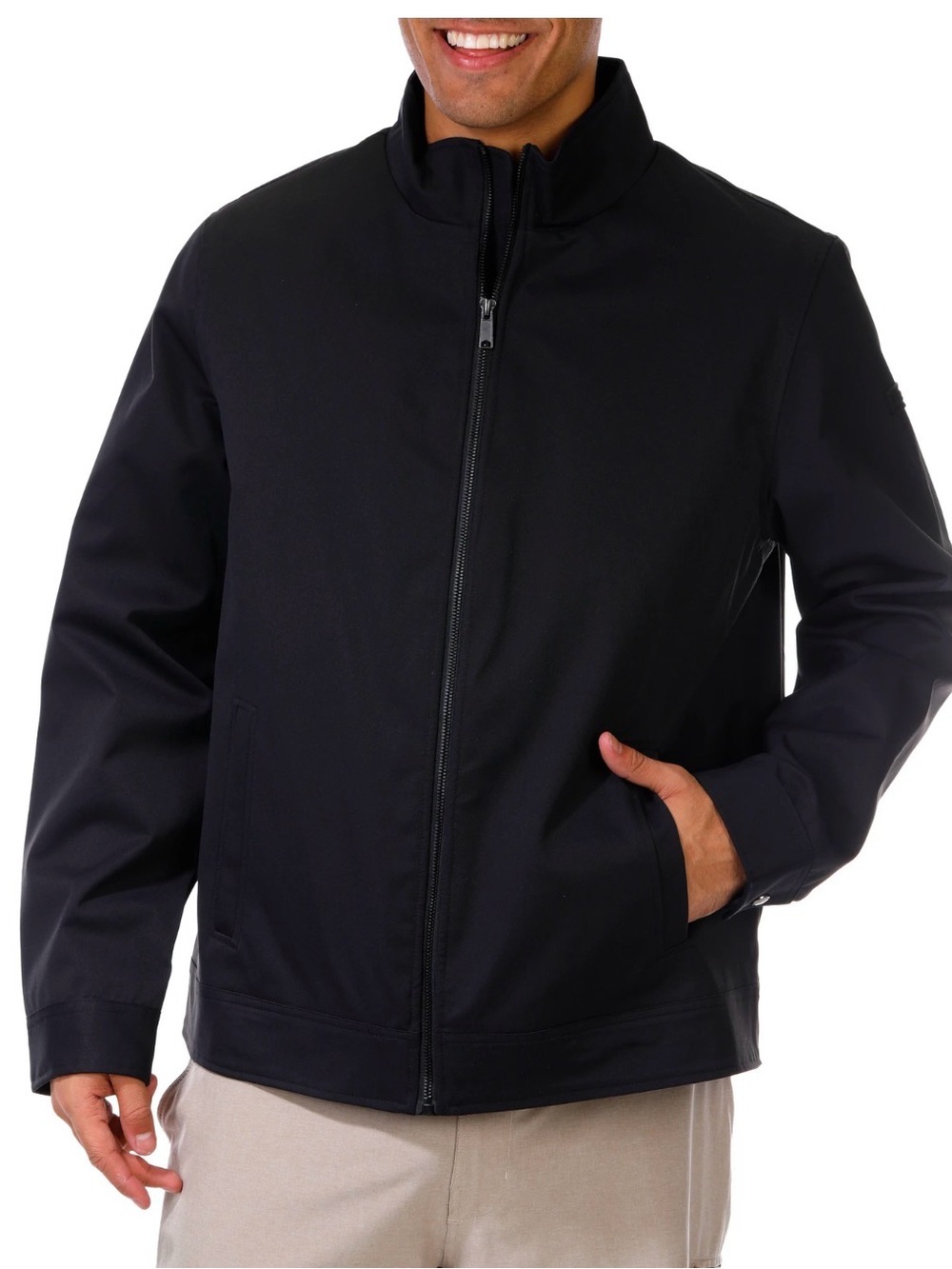 Sam Edelman Men's Dark Navy Zip Jacket